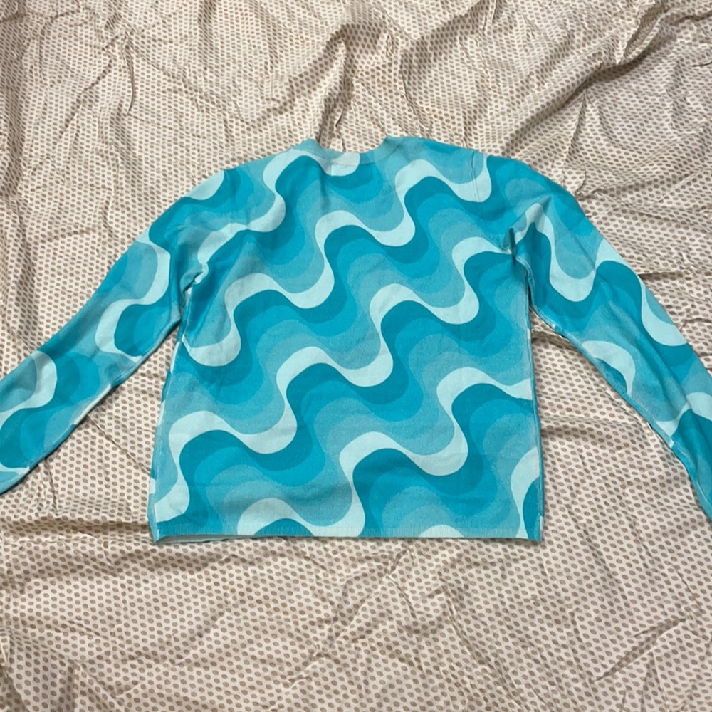 Threads Of Privilege Wave Print Sweater - image 4